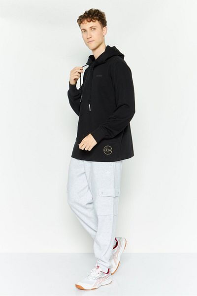SKECHERS Men Sportswear Fit Training Hooded Sweatshirt, Black