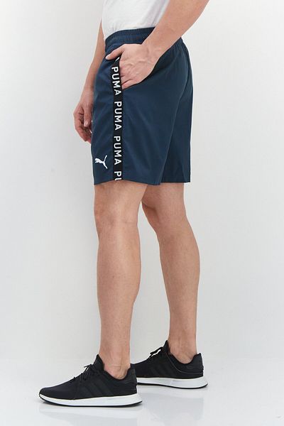 Puma شورت تدريب رجالي رياضي Fit 7 Inseam، أزرق داكن