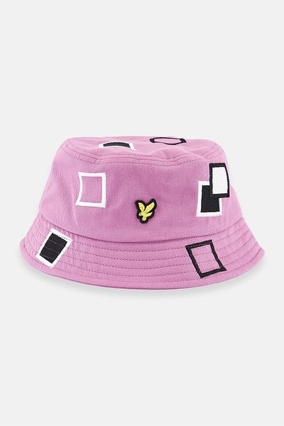 Lyle & Scott Men Brand Logo Hat, Purple Combo