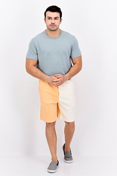 Scotch & Soda Men Regular Fit Two Tone Basic Shorts, Beige