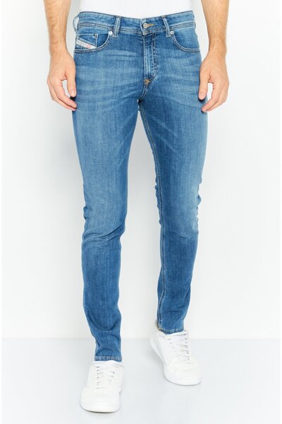 Diesel بنطلون جينز رجالي 1979 Sleenker Skinny Fit Washable Denim Jeans، أزرق