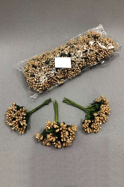 Hayalperest boncuk Gold Seed Pips 1 Συσκευασία των 144