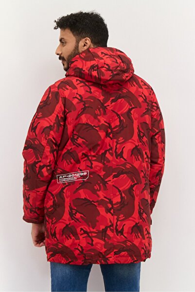 Aape By A Bathing Ape Men Hooded Camouflage Puffer Jacket, Multicolor