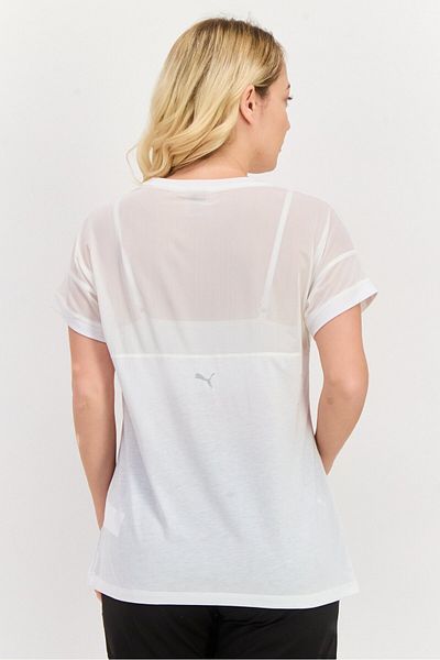 Puma Women Sportswear Fit Short Sleeve Training Top, White