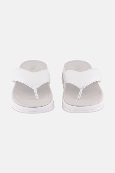 Fitflop Women Surff Leather Toe Post Slip On Sandals, White