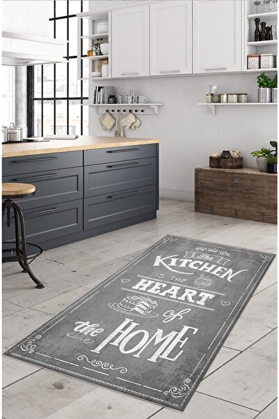 DEKOMOD Dekoratif Dijital Baskılı Kaymaz Taban Mutfak Halısı