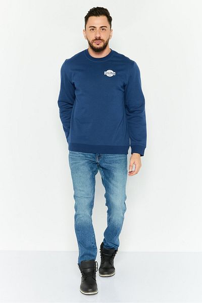 Hurley Men Long Sleeve Graphic Print Sweatshirt, Navy