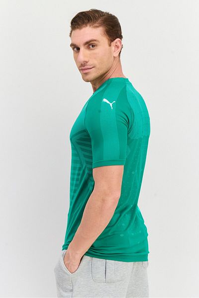 Puma Men Sportwear Fit Short Sleeves Training Jersey, Green