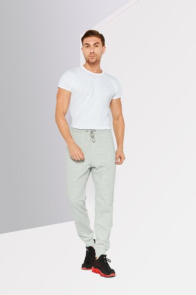 Diesel Men Regular Fit Brand Logo Jogger Pants, Grey
