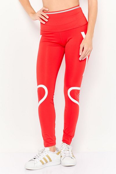 adidas by Stella McCartney Women Tight Fit Pull On Training Leggings, Red