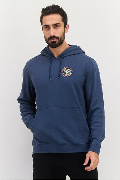 Hurley Men Sportswear Fit Long Sleeve Training Fleece Sweatshirt, Slate Grey