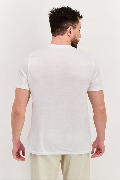 Kenneth Cole Men 3 Pcs V-neck Short Sleeves Plain T-shirt, White