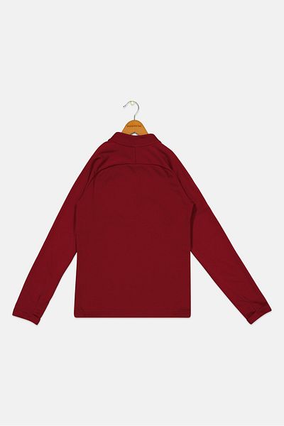 Nike Kids Boy Sportswear Fit Long Sleeve Training T-shirt, Maroon