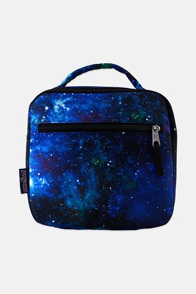 Jansport Kids Girl Allover Print Lunch Bag 23 H x 24 L x 8 W cm, Blue Combo