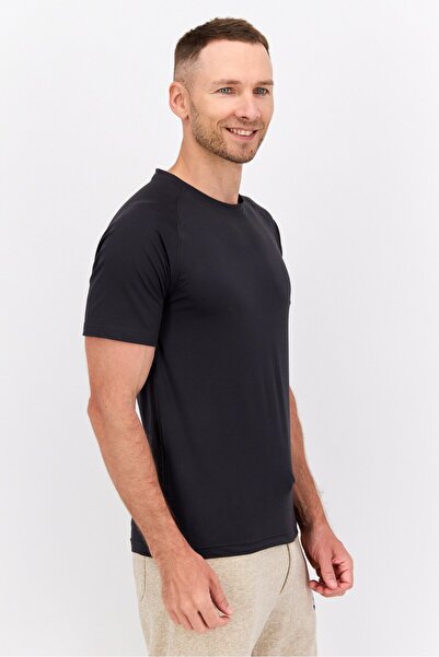 Legend Men Sportswear Fit Short Sleeves Training T-shirt, Charcoal Black