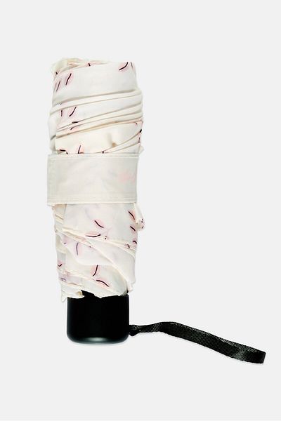 Posh & Pop Printed Folded Umbrella, Beige Combo