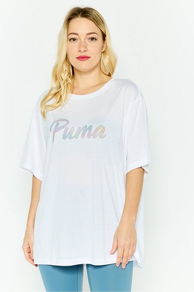 Puma Women Sportswear Fit Short Sleeves Training T-shirt, White