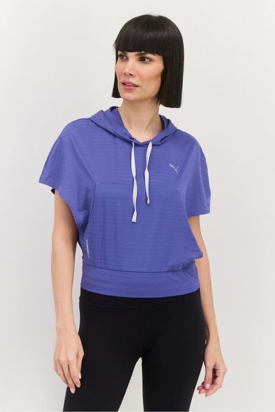 Puma Women Sportswear Fit Long Sleeve Outdoor Hoodie, Tan