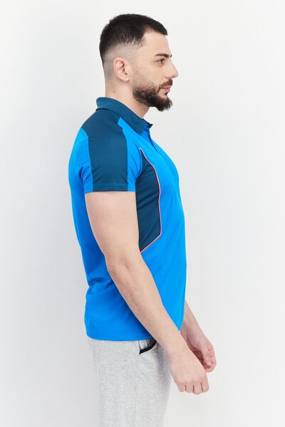 Asics Men Sportswear Fit Short Sleeve Training Polo Shirts, Blue