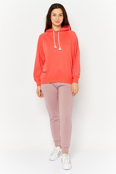 Champion Women Sportswear Fit Long Sleeve Outdoor Sweatshirts, Coral Red