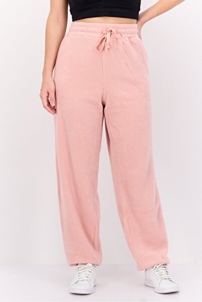 NIA Women Regular Fit Textured Jogger Pants, Pink