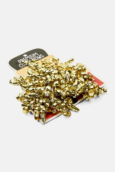 Votum 3 Piece Christmas Wrapping Curley Bows Set, Gold