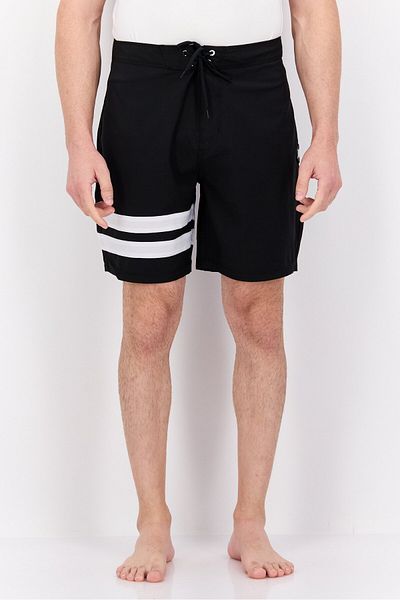 Hurley Men Brand Logo Board Shorts, Black Combo