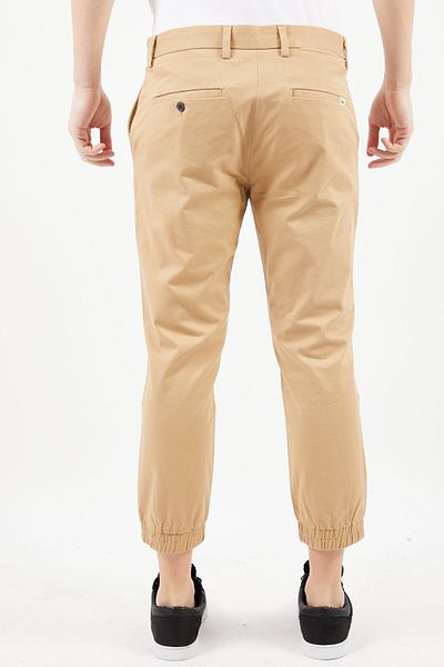 Lacoste Men Custom Slim Fit Solid Jogger Pants, Dark Beige