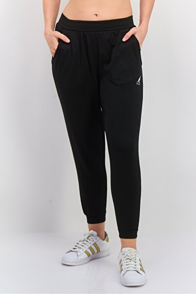 Kangol Women Regular Fit Solid Jogger Pants, Black