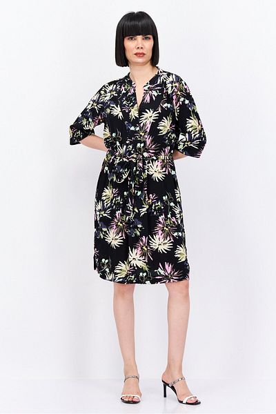 Scotch & Soda Women Allover Print Mini Dress, Black