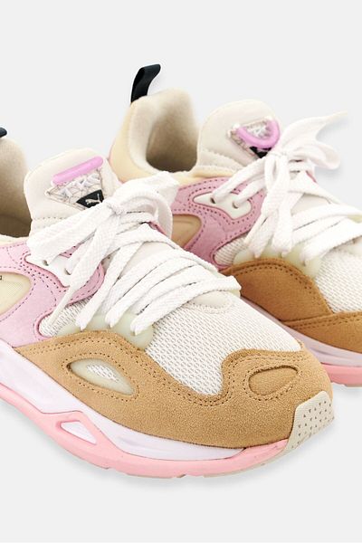 Puma Kids Girl Trc Blaze The Triangle Lace Up Outdoor Shoes, Beige