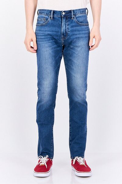 GAP Men Slim Fit Wash Stretchable Denim, Blue