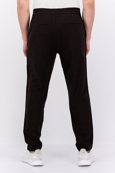 Scotch & Soda Men Tapered Fit Solid Jogger Pants, Dark Brown