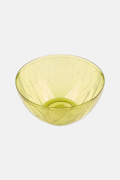 Muy Mucho 1 Pc Textured Bowl 13 H X 25 D Cm, Green
