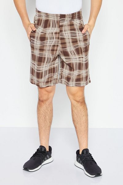 adidas Men Regular Fit Training Shorts, Brown Combo