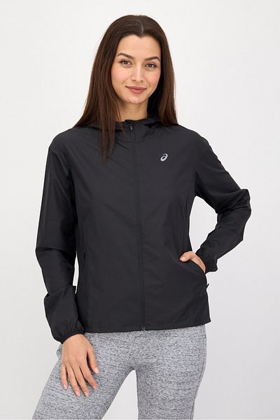 Asics Women Regular Fit Running Jacket, Black