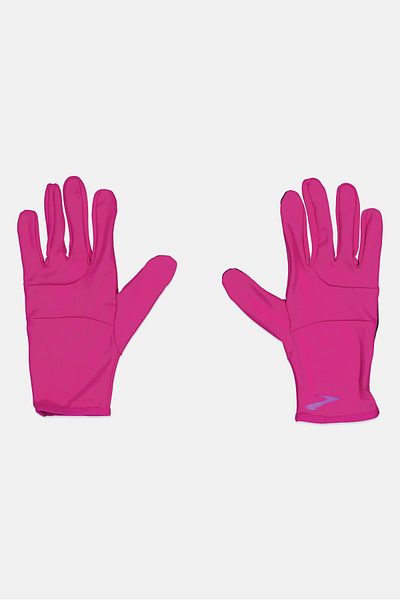 Brooks Women Two Tone Gloves, Pink