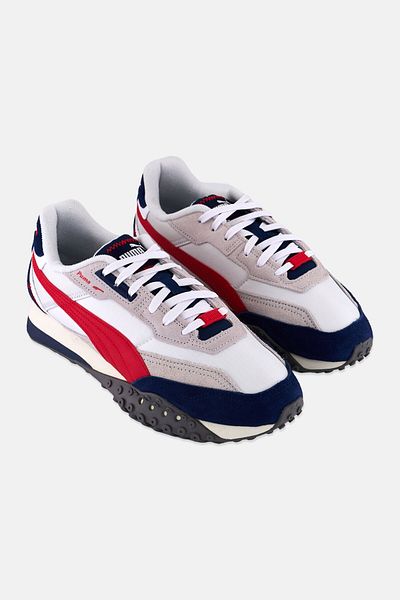 Puma Men Blktop Rider Lace Up Outdoor Shoes, White