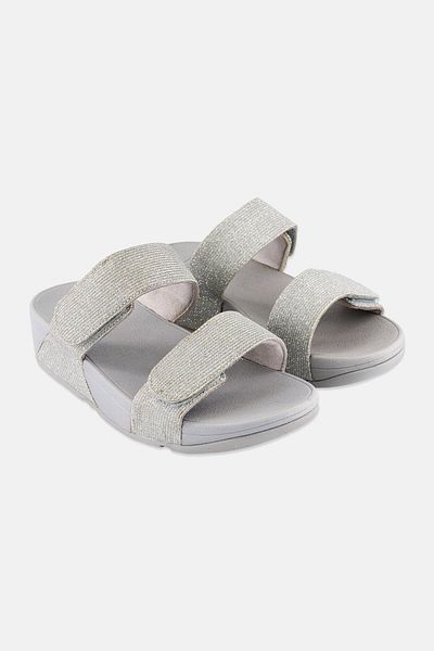 Fitflop شرائح Lulu Shimmerlux القابلة للتعديل - فضي
