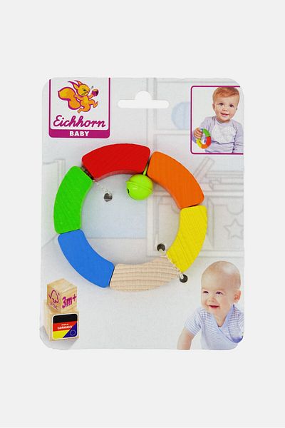 Eichhorn Baby Grasping Circle Toy, Orange