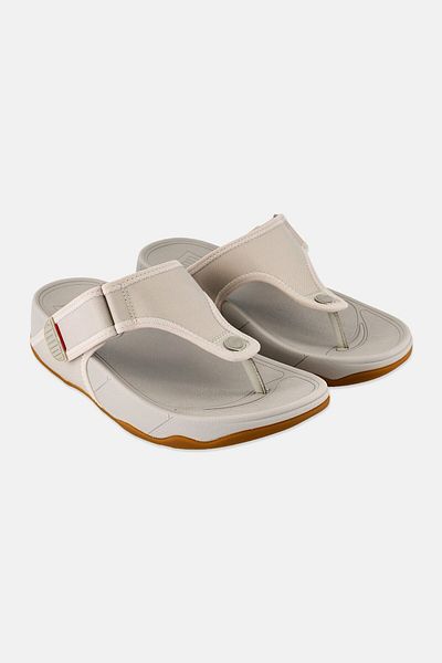 Fitflop Men Trakk II Water-Resistant Velcro Closure Sandals, Clay Grey