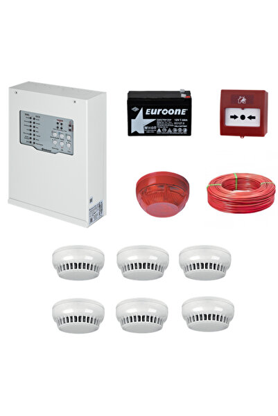 TEKNIM TEKNİM YANGIN ALARM SİSTEMİ SETİ 6 LI KABLO DAHİL