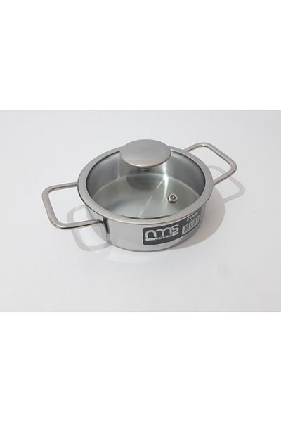 renkli çiçekler 14cm Steel Saucepan with Lid Food Heating Food Storage Saucepan