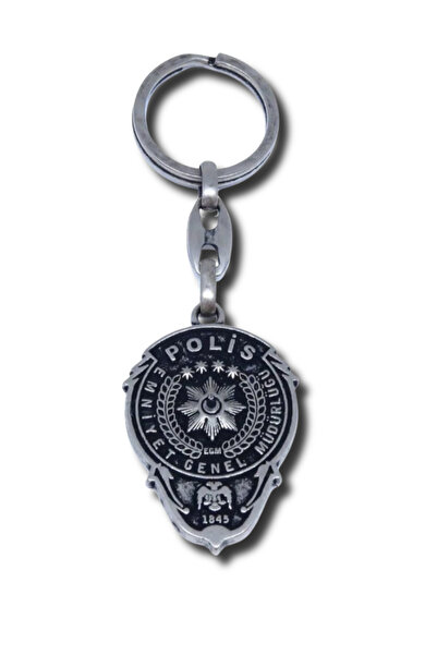 excarpin Polis Rozet Anahtarlık Çift Taraflı Döküm Metal