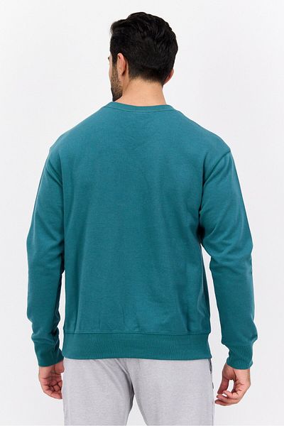 New Balance Men Relaxed Fit Long Sleeve Outdoor Sweatshirt, Green