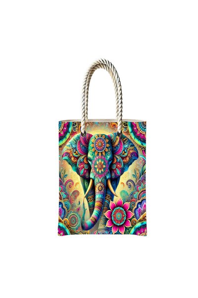 Generic Brand Mandala Artistic Themed Zippered Daily Use Cloth Bag