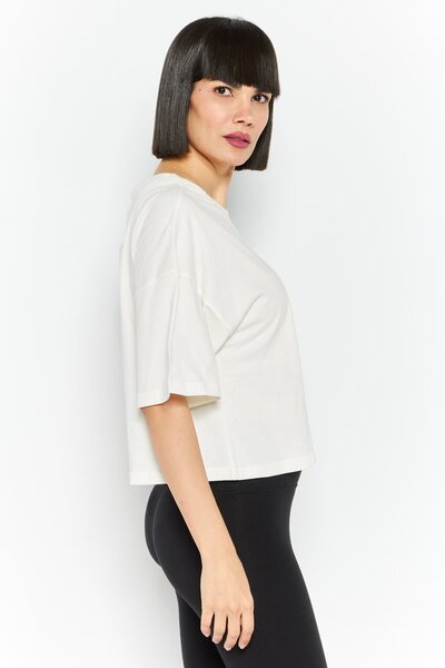 Puma Women Sportswear Fit Training Top, Off White