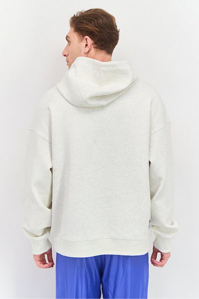 SKECHERS Men Sportswear Fit Long Sleeve Outdoor Hooded Sweatshirt, Light Grey
