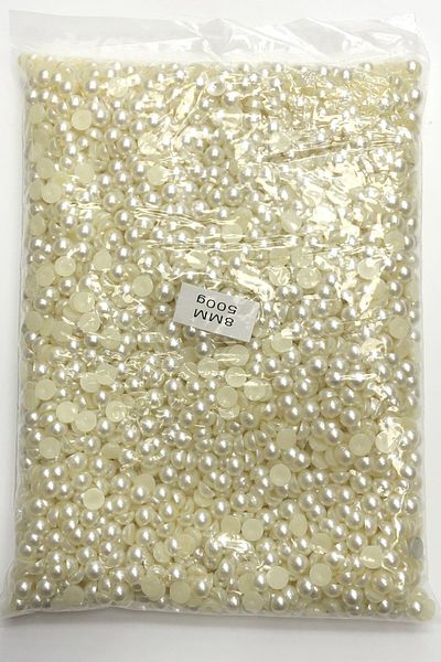 Hayalperest boncuk Cream Half Plastic Pearl Bead 8 Mm