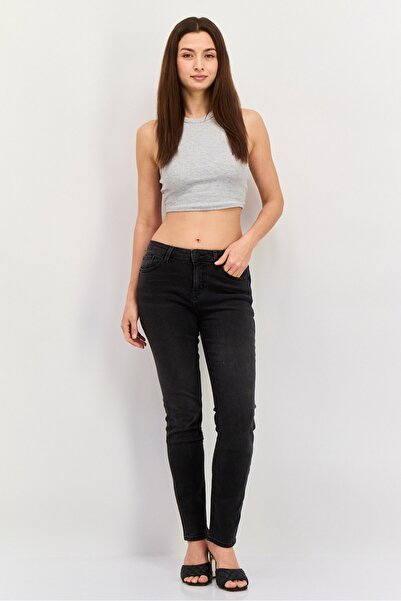 Esprit Women Slim Fit Washed Stretchable Jeans, Grey